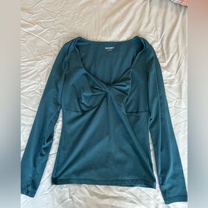 Old Navy Women's Teal Long Sleeve Top